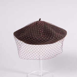 KOPKA Beret with Net Veiling - 3 Colours (Limited Edition) Blue Woman