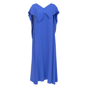 Royal Blue Tie Back Maxi Dress - ZUMO Blue Woman