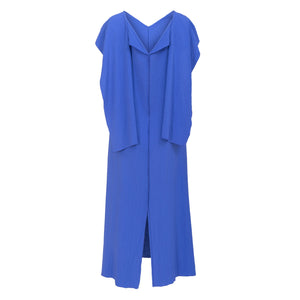 Royal Blue Tie Back Maxi Dress - ZUMO Blue Woman